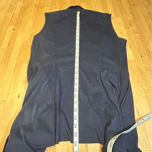 Saks Fifth Avenue Faux Suede Navy Blue Vest - Picture 8 of 8